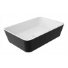 Umývadlo - OMNIRES PARMA WASH umývadlo 50x35 cm ČIERNY LESK (Umývadlo - OMNIRES PARMA WASH umývadlo 50x35 cm ČIERNY LESK)
