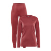 Dámska Súprava spodnej termo bielizne CRAFT CORE WARM BASELAYER SET W 1909708-421000 – Červená