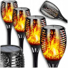 Solárna zapichovacia záhradná lampa - SOLÁRNE LED LAMPA 4 KS EFEKT PLAMEŇA HORÁKA (LED solárna lampa 4 ks Derivát plameňa účinku)