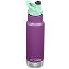 Detská nerezová termofľaša Klean Kanteen Insulated Kid Classic Narrow 12oz (w/Kid Sport Cap) - Sparkling Grape 355 ml uni