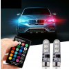 ŽÁROVKY W5W LED T10 RGB MULTIFARBA POSTOJOVÁ 2ks