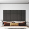 zahrada-XL Nástenné panely 12 ks tmavosivé 30x30 cm látkové 1,08 m² 343790
