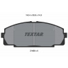TEXTAR Sada brzdových platničiek kotúčovej brzdy 2146801