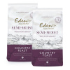 Eden Country Feast - polovlhké krmivo pre psov s kačicou, jahňacinou, králikom a divinou - 2x 10kg
