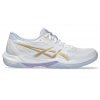 Dámska obuv na badminton/squash Asics Gel-Rocket 12 - white/champagne - Biely (42)