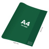 Obal na zošit A4 PVC 432x304 mm - transparentný/zelený