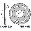 PBR 467544C45 PBR ZADNÉ REŤAZOVÉ KOLESO 4675 44 C45 KTM 125/200 DUKE '14-18, 390 DUKE/RC '13-18 (JTR890.44) (REŤAZ 520)