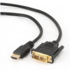 Kabel HDMI-DVI 0,5m,M/M stín., zlacené konekt. 1.3 CC-HDMI-DVI-0.5M Gembird