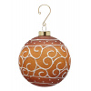 Vianočná sklenená ozdoba perníková gula 1ks,10 cm - 3