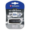 Verbatim USB flash disk, USB 3.0 (3.2 Gen 1), 32GB, V3, Store N Go, čierny, 49173, USB A, s výsuvným konektorom