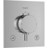 HANSGROHE Ecostat Comfort E termostat pod omietku pre 2 spotrebiče, chróm, 33711000