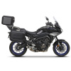 SHAD Kompletná sada čiernych hliníkových kufrov SHAD TERRA BLACK, 37 litrov vrchný kufor, 36/36 litrov bočné kufre, vrátane montážnej sady a platni SHAD YAMAHA MT-09 Tracer / Tracer 900