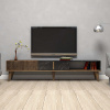 TV skrinka Milan - Walnut, Black
