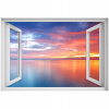 Samolepiace dyhované 3d okno Sunset 90x60 (Samolepiace dyhované 3d okno Sunset 90x60)