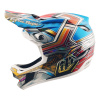 Troy Lee Designs TLD D4 Carbon, prilba - Lowrider Blue Veľkosť: M
