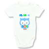 LULLABY Detské body, krátky rukáv - Je to chlapček veľkosť: 68 (4-6m)