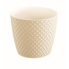 kvetináč 15,7cm ORIENT DOR160-CY728 krémový plastový PROSPERPLAST