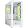 Sharkoon Rebel C60 RGB White midi tower PC skrinka biela 2 predinštalované ventilátory, 1 predinštalovaný ventilátor, prachový filter, bočné okno; 100007922