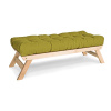 Marior HOME ALLEGRO Bench (lavice z buku) 140x50x43 cm green natural (lněný olej)