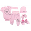 Súpravička do pôrodnice 5D Made with love, Baby Nellys - ružová, veľ. 62