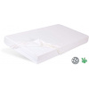 BABYMATEX Plachta nepremokavá s gumičkou Bamboo 70x140 cm biela TB0383-01