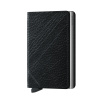 Kožená peňaženka SECRID Slimwallet Stitch Linea Black čierna