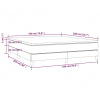 vidaXL Posteľný rám boxspring s matracom krémový 180x200 cm látka - Krémová - 106359-206464
