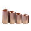 Aro Sviečky ružové rôzne veľkosti 4 ks