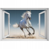 Self -adhézne 3D okno Arabian Horse 90x60 (Self -adhézne 3D okno Arabian Horse 90x60)