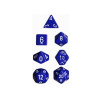 Chessex Opaque Polyhedral 7-Die Sets - Blue/White