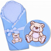 Baby Nellys Zavinovačka Medvídek TEDDY jersey modrá