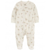 CARTER'S Overal na zips Sleep&Play Ivory Goose neutrál 3m/ veľ. 62 1R403910_3M