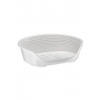 Pelech plast SIESTA DLX 6 biely 70,5x52x23,5cm FP 1ks