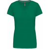 KARIBAN VINTAGE V-NECK K381 / Dámske tričko s krátkym rukávom - kelly green XXXL