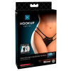 HOOKUP Panties with Plug - korálkové čipkované nohavičky s análnym dildom (čierne)S-L