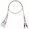 Mistrall Titanové Lanko Wire Leaders 7x7 Brown 35cm 7kg 2ks