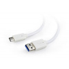 Gembird CCP-USB3-AMCM-W-0.5M USB 3.0 (AM) na USB 3.1 (CM), 0,5m, bílý