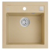 Alveus FORMIC 20 kuchynský granitový drez so sifónom 52x51 - G-55 Beige, spodná montáž 1107889ST