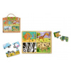 Dřevěné puzzle deskové na cestu Zvířata