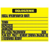 Informačná značka - OZNÁMENIE STAVEBNEJ DOSKY BIOZ 700 * 500MM (Dopravná informačná značka - OZNÁMENIE STAVEBNEJ DOSKY BIOZ 700 * 500MM)