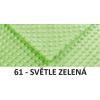 Detský čalúnený panel MINKY - svetlo zelená