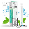 IZY VAPE ONE+ Mint 18 mg 1000 poťahov jednorazová elektronická cigareta