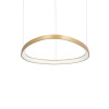 Oválny závesný luster GEMINI SP D61 v mosádznej farbe | Ideal Lux