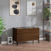 vidaXL Skrinka na platne hnedý dub 74,5x38x48 cm kompozitné drevo - Hnedá - 17568-159160