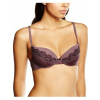 Plum - push up podprsenka s krajkou 80B Fialová