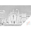 Vymalujsisam.sk Bodkovanie - Zámok Lednice 2 Farba: Čierna, Veľkosť: 40x60cm, Rám: Na plastovej doske