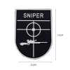 Nášivka na suchý zips Sniper Shield Delta Armory Biela
