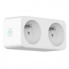 Inteligentná zásuvka IMMAX NEO LITE SMART 2 zásuvka (FR) / 16A / Wi-Fi / Google Assistant / Amazon Alexa / LIDL / TUYA (07751L)