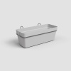Truhlík CAPRI, závěsný, se zásob. na vodu, 50cm, plast, sv.šedá|LIGHT GREY|Artevasi