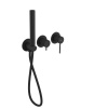 Sapho ULTRAMIX podom. sprch./vaňová batéria, ručná sprcha, 2 výstupy, čierná mat UT045B